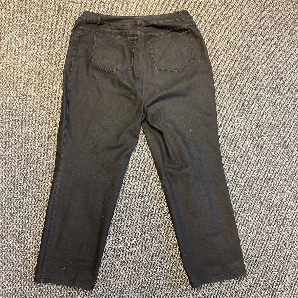 LAFAYETTE 148 New York Sz 16W High  Rise Tapered Leg Black Jeans